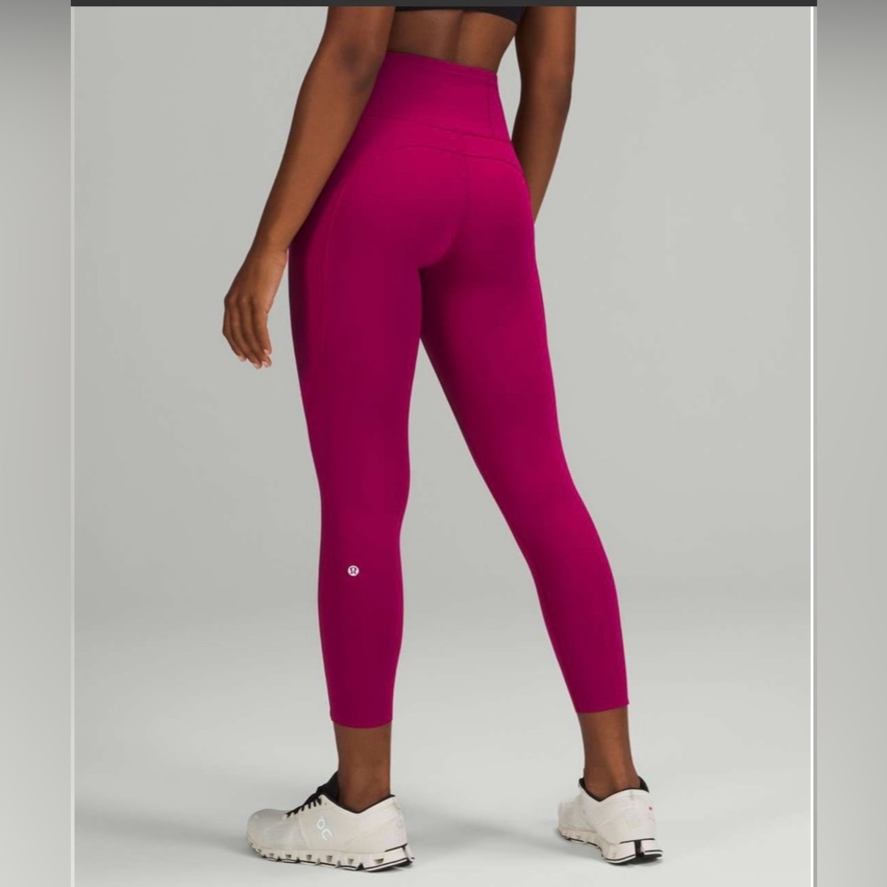 Lululemon Fast and Free High Rise Tights size 14 with pockets